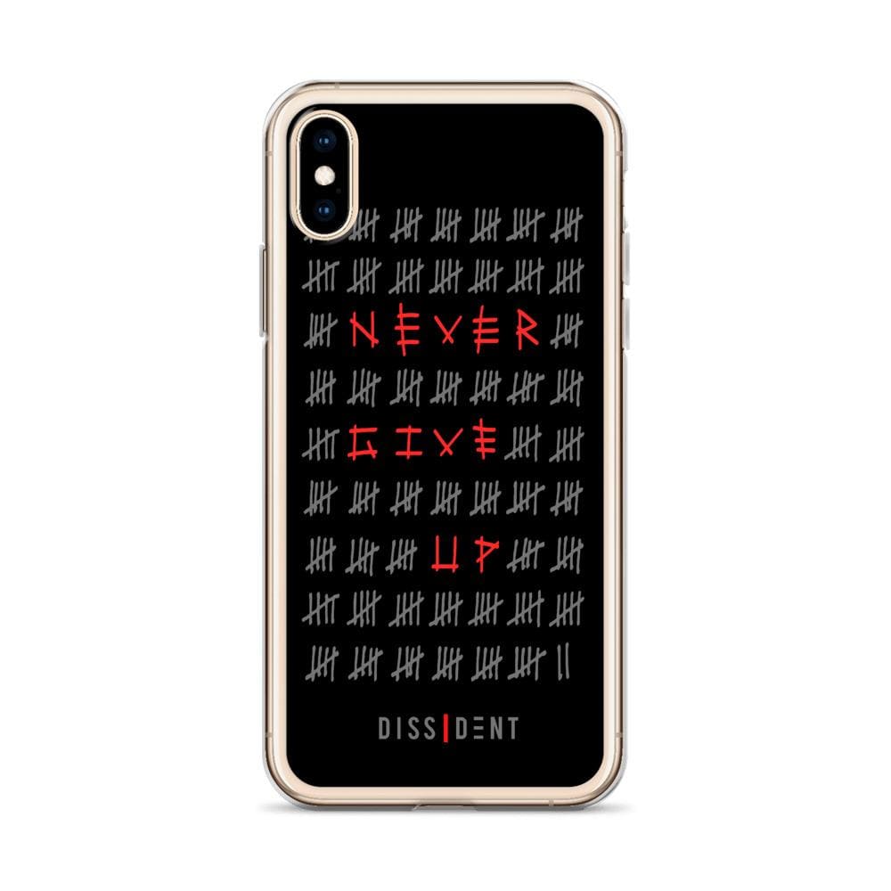 Never Give Up iPhone Case