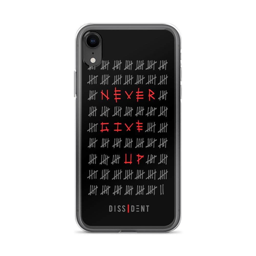 Never Give Up iPhone Case