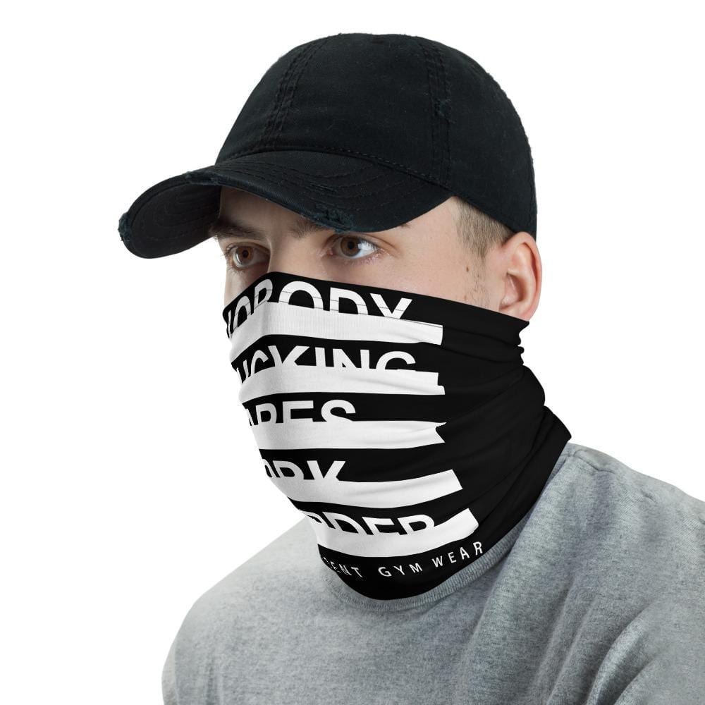 Nobody F*cking Cares work Harder Face Mask