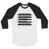 nobody F*cking Cares 3/4 sleeve raglan shirt